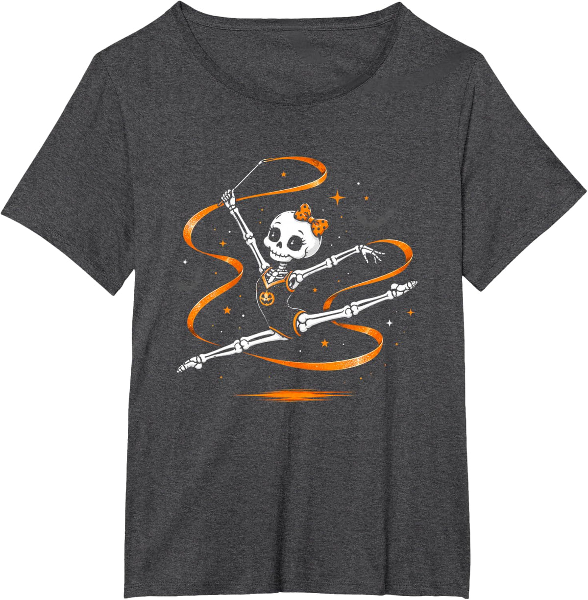 Halloween Skeleton Artistic Gymnastics Boys Kids Funny T-Shirt - Dark Heather Grey