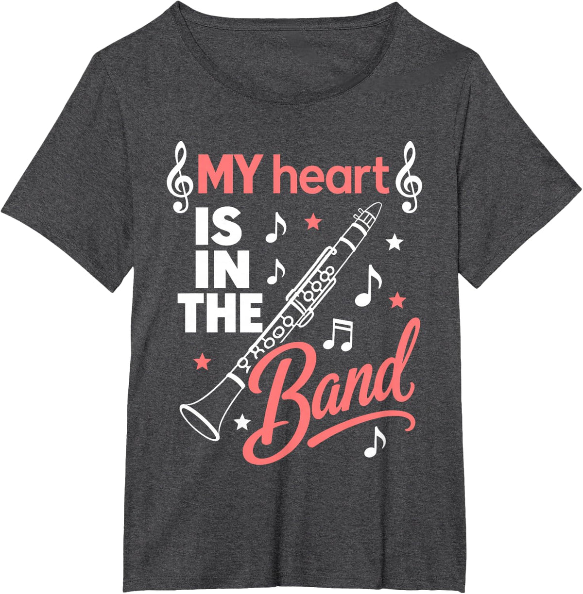 Clarinet Mom Design for Mom Mother Clarinetist Clarinet Mom T-Shirt - Dark Heather Grey