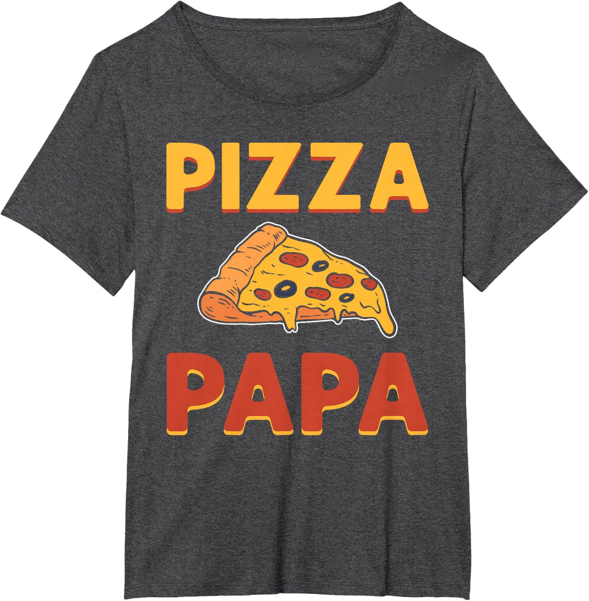 Pizza Papa. Pizza Expert. Pizza Maker. Pizza Making T-Shirt - Dark Heather Grey