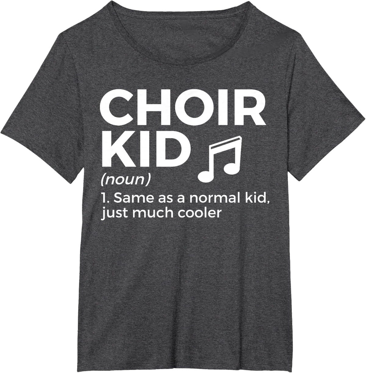 Choir Kid Definition Singing T-Shirt - Dark Heather Grey