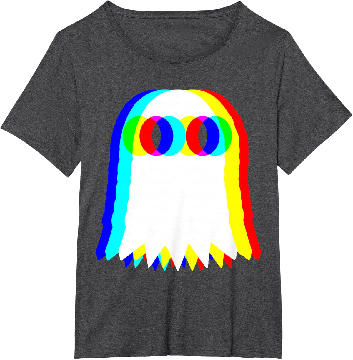Halloween Ghost Music Party Halloween T-Shirt - Dark Heather Grey