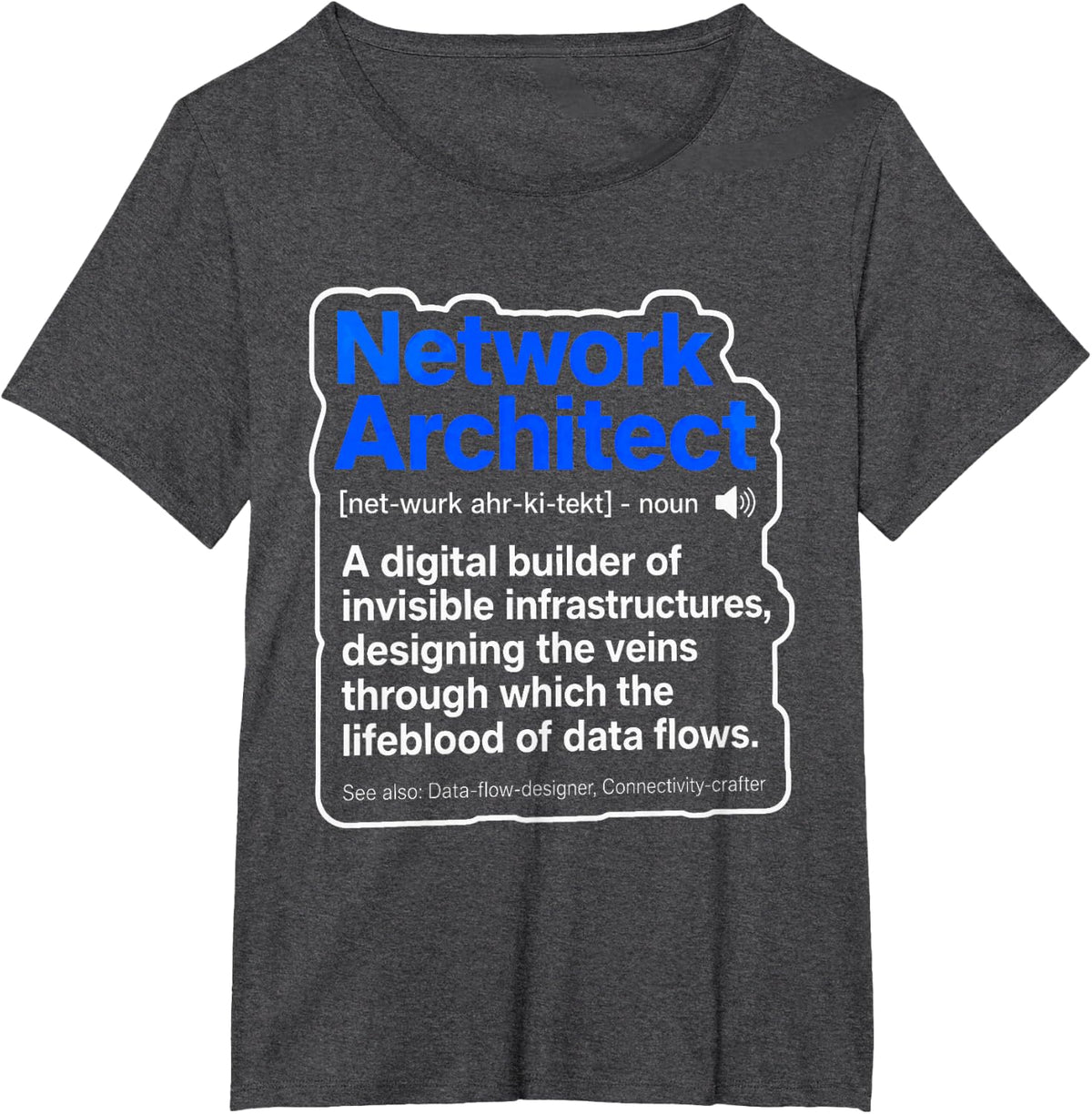 Network Architect IT Professional Engineer Technology Men T-Shirt - Dark Heather Grey