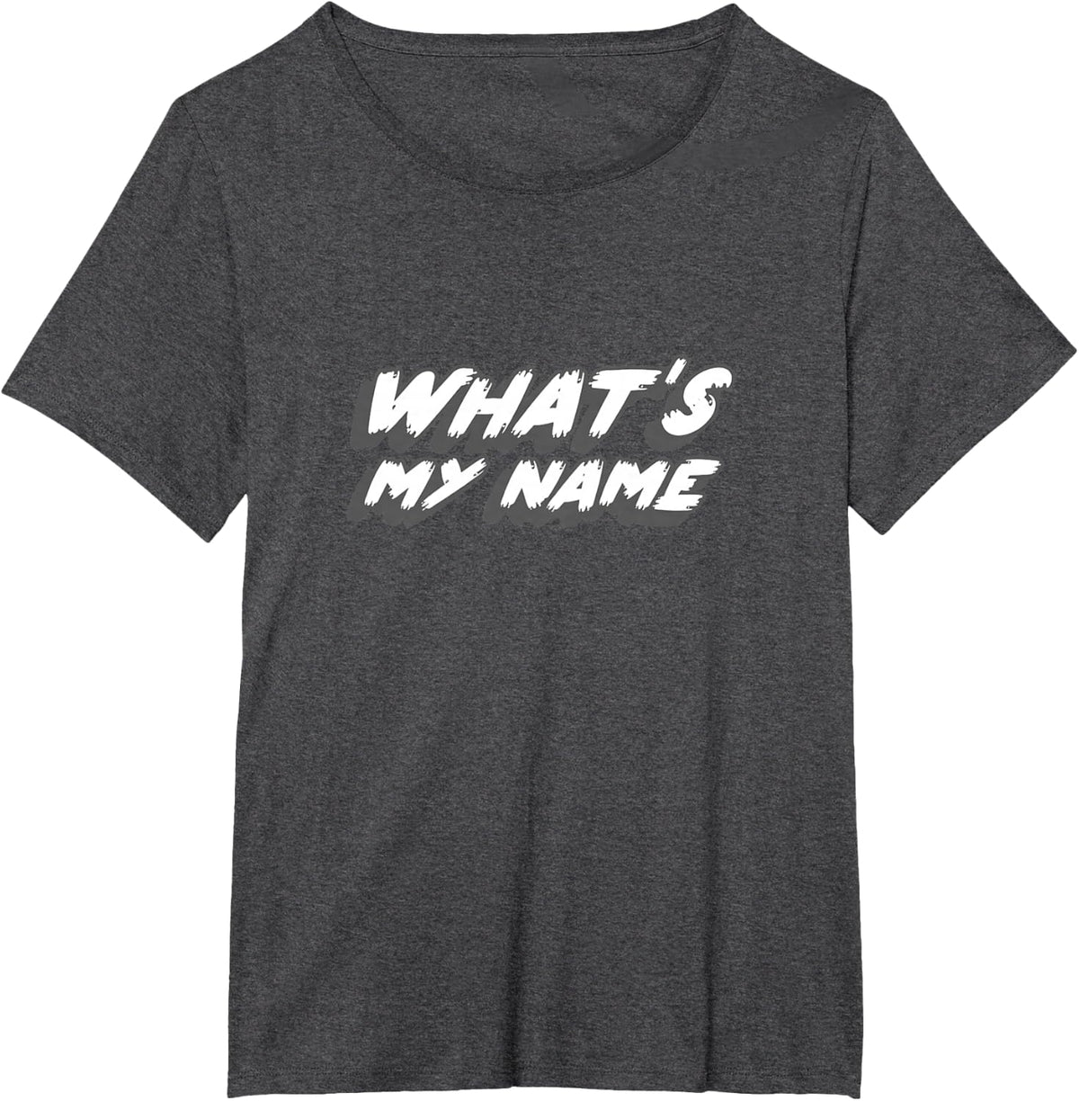 What's My Name | 80's and 90's Rap Song Music T-Shirt - Dark Heather Grey