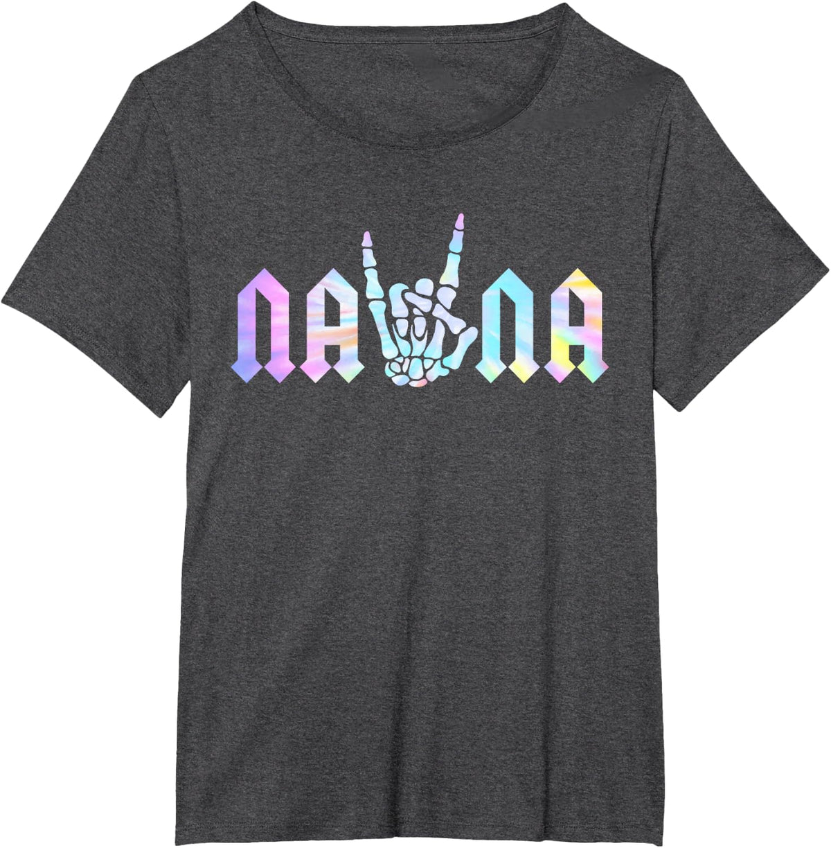 Nana Of The Bad Two the Bone Birthday 2 Years Old Birthday T-Shirt - Dark Heather Grey