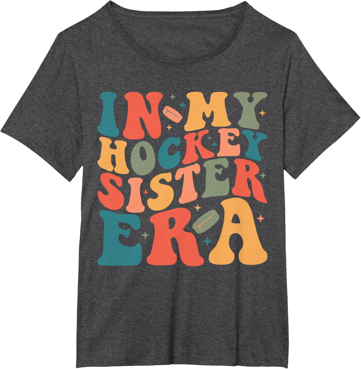 In My Hockey Sister Era T-Shirt - Dark Heather Grey