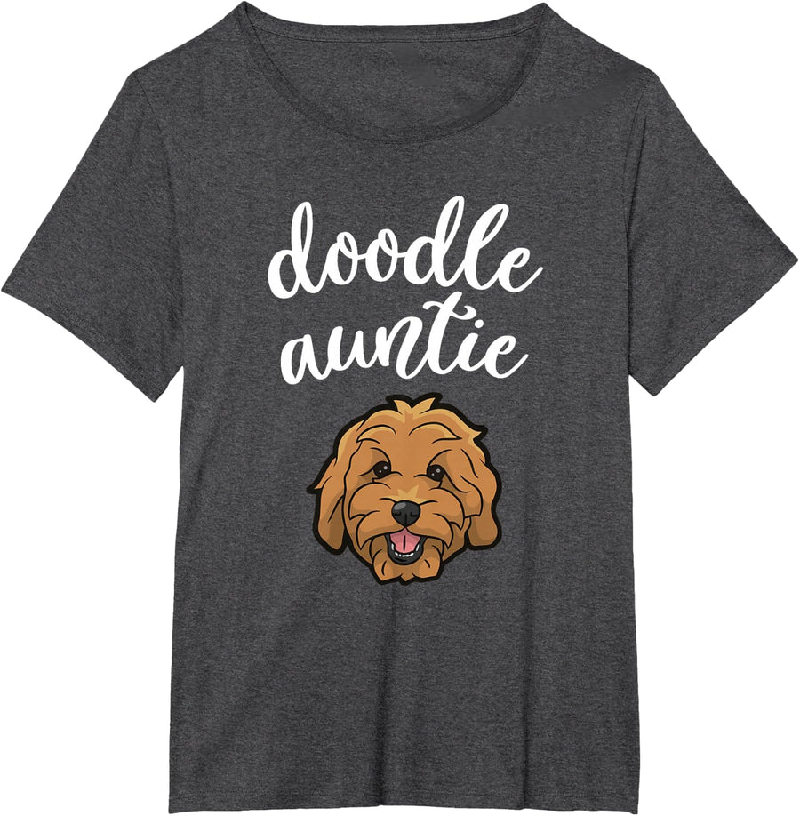 Goldendoodle Aunt - Doodle Auntie Cute Dog T-Shirt - Dark Heather Grey