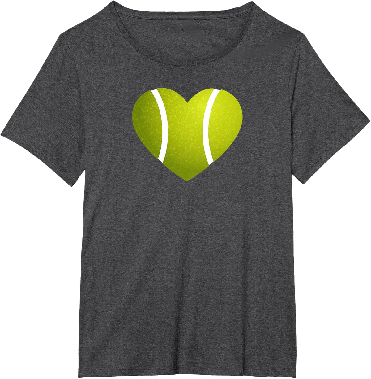Tennis Ball Heart Tennis T-Shirt - Dark Heather Grey