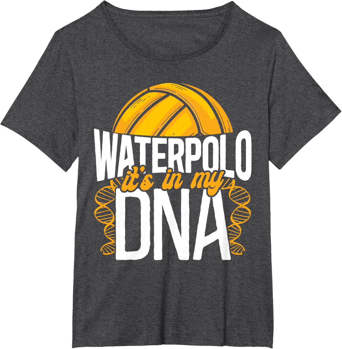 Water Polo Vintage Water Polo It's In My Dna T-Shirt - Dark Heather Grey