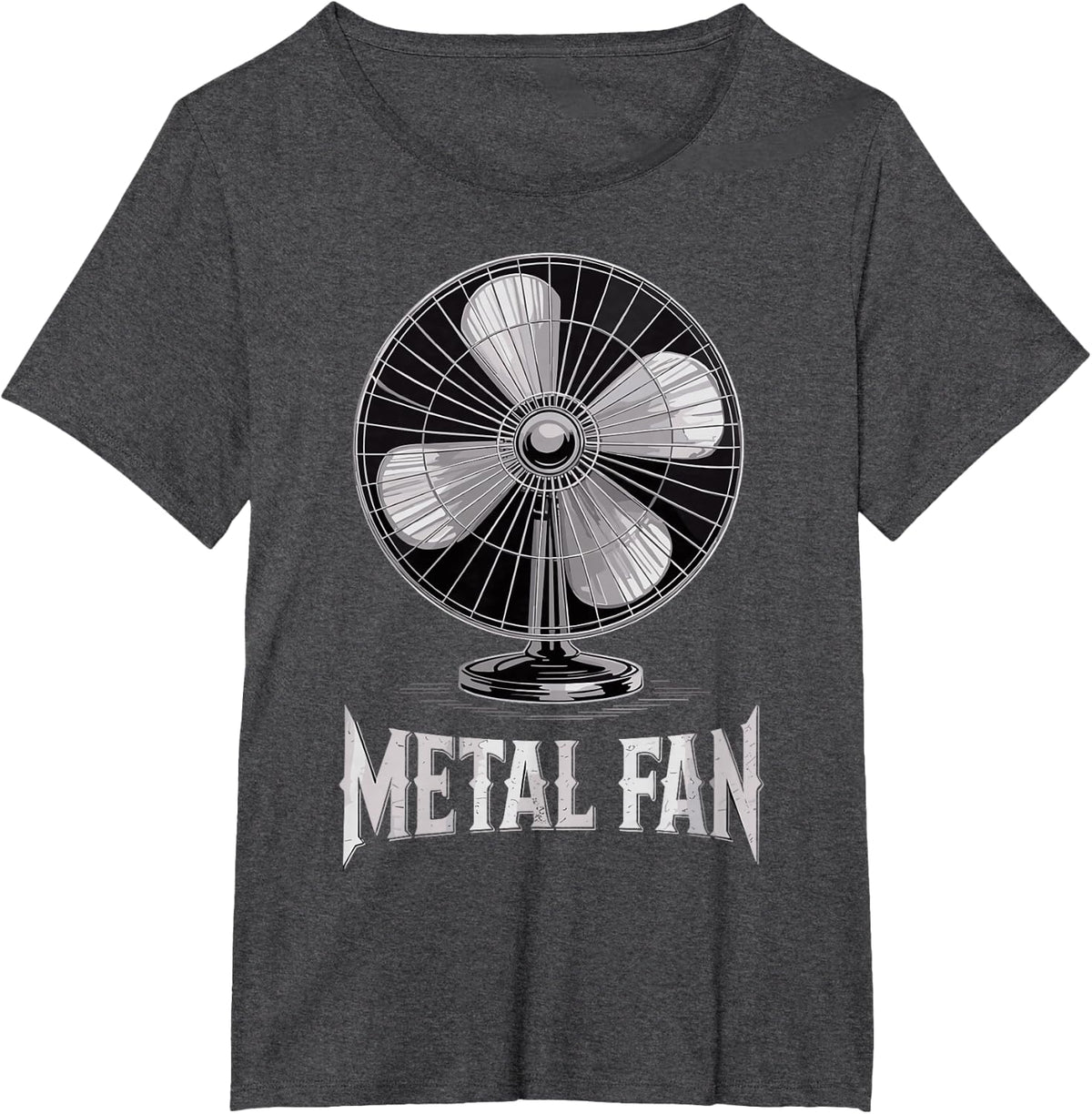 Funny Metal Fan Joke Tee Death Heavy Metal Rock Music Lover T-Shirt - Dark Heather Grey