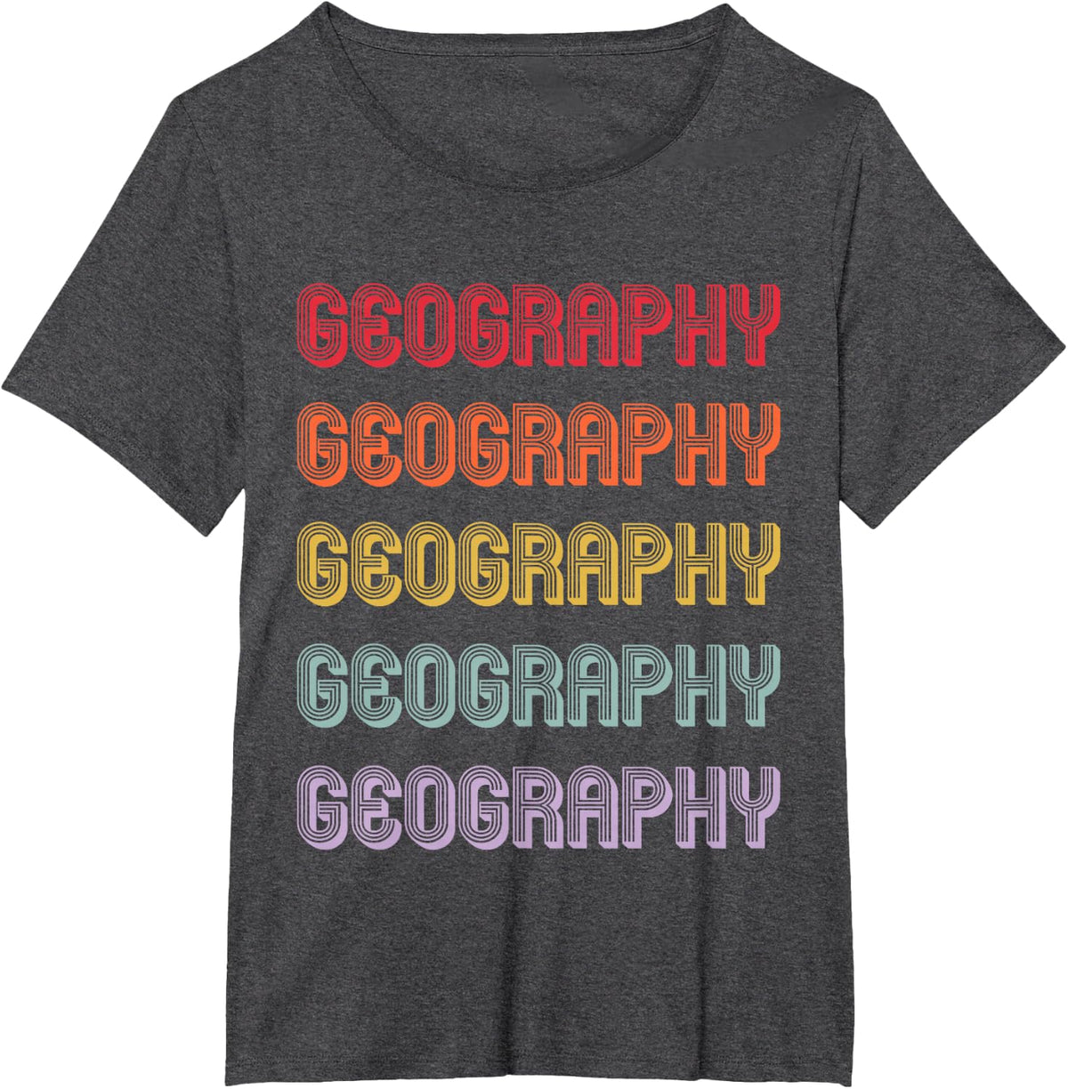 Geography T-Shirt - Dark Heather Grey