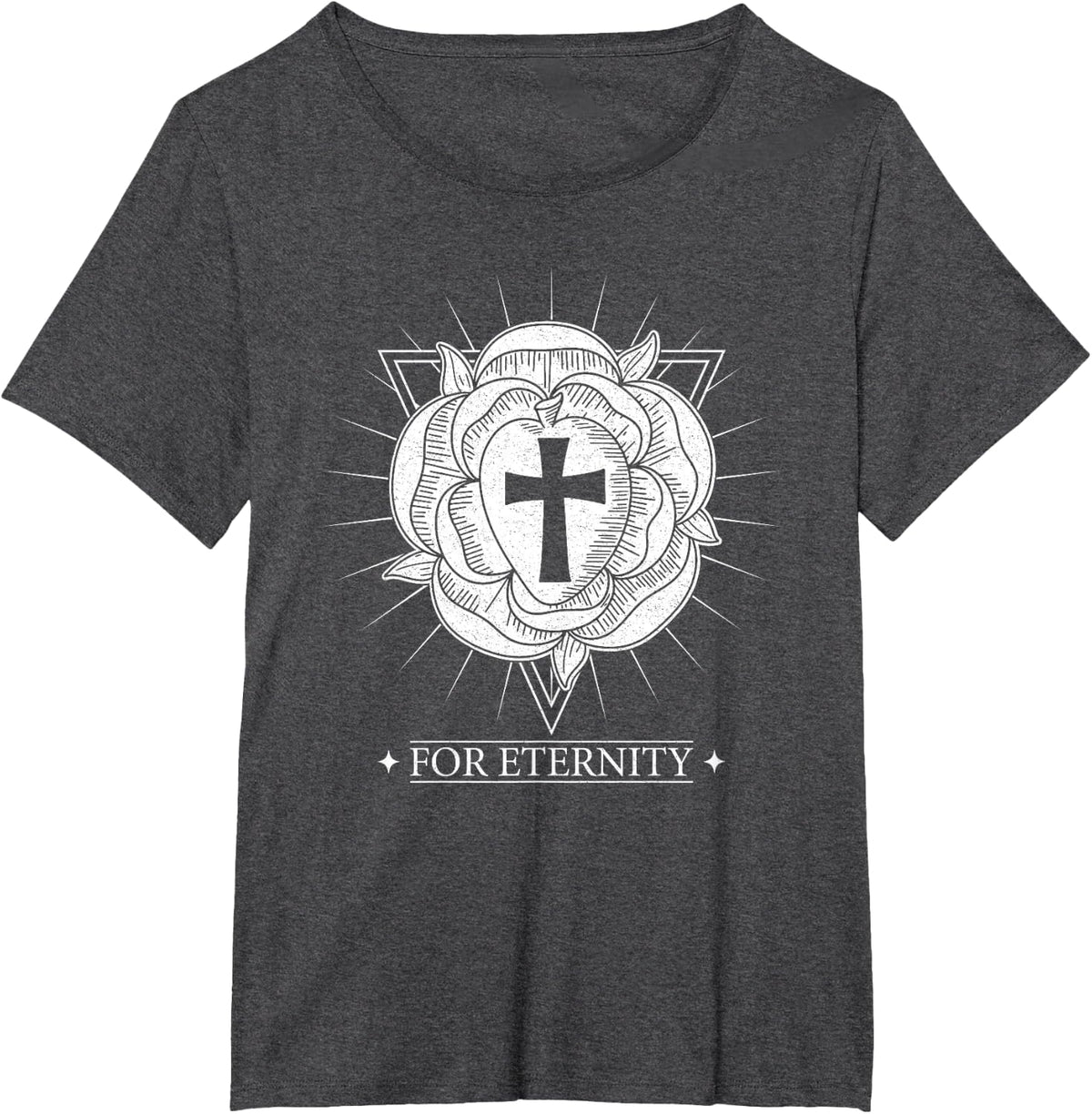 Rosicrucian Occult Hermetic Medieval Pagan T-Shirt - Dark Heather Grey