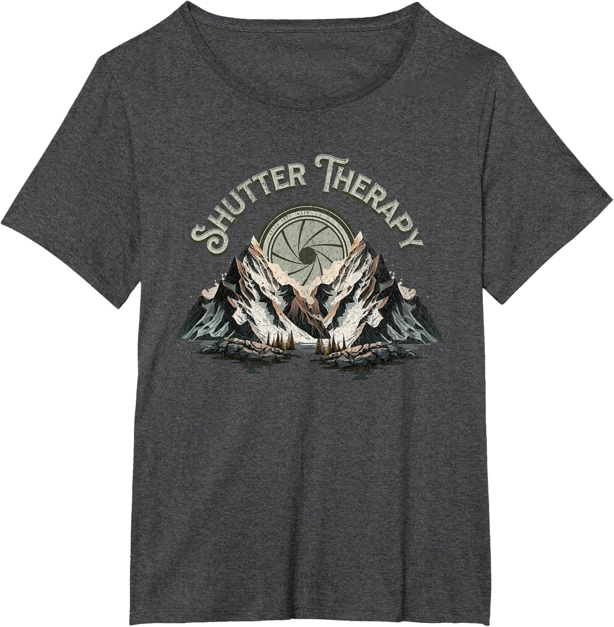 Shutter Therapy Photography Photographer 35 mm ISO Vintage T-Shirt - Dark Heather Grey