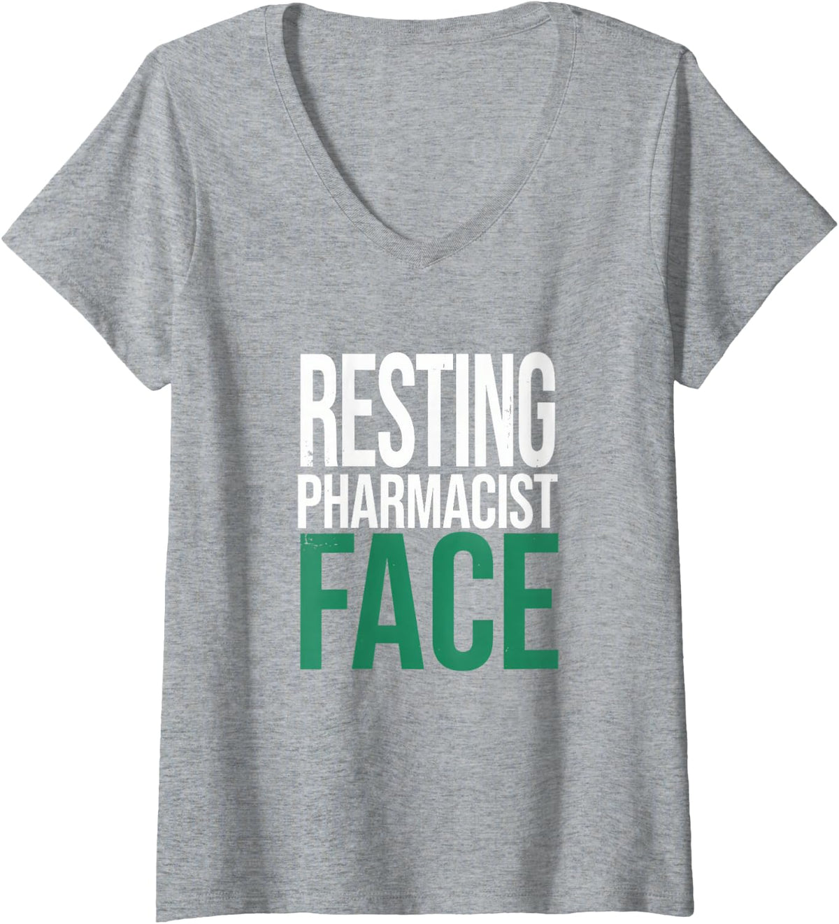 Women's Pharmacist Pharmacy V-Neck T-Shirt - Heather Grey