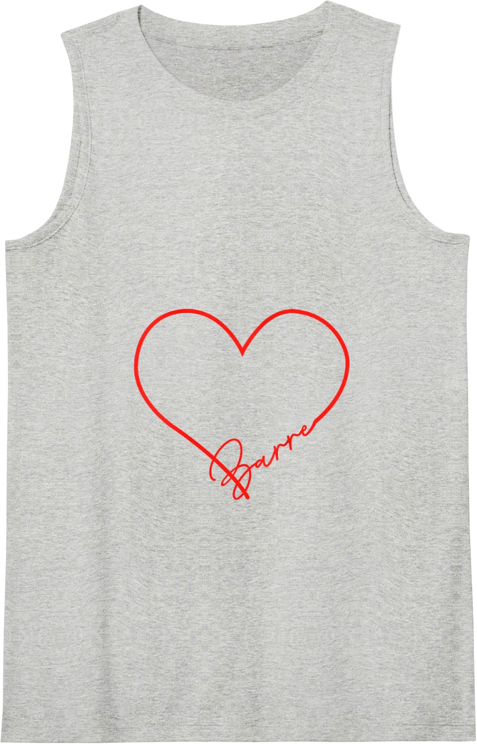 Graphic Barre Fitness Tank Tank Top - Heather Grey