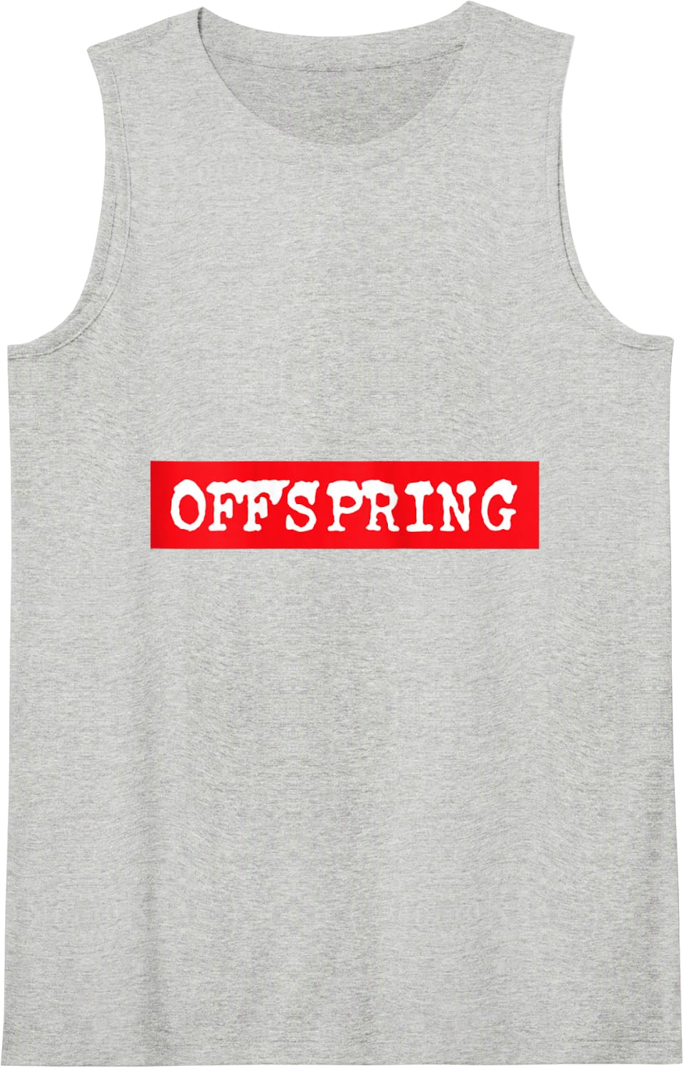 The Offspring Official Red Box Logo Tank Top - Heather Grey