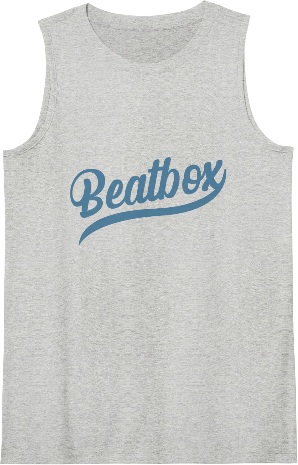 Microphone Beat Box Sleeveless Tank Top - Heather Grey
