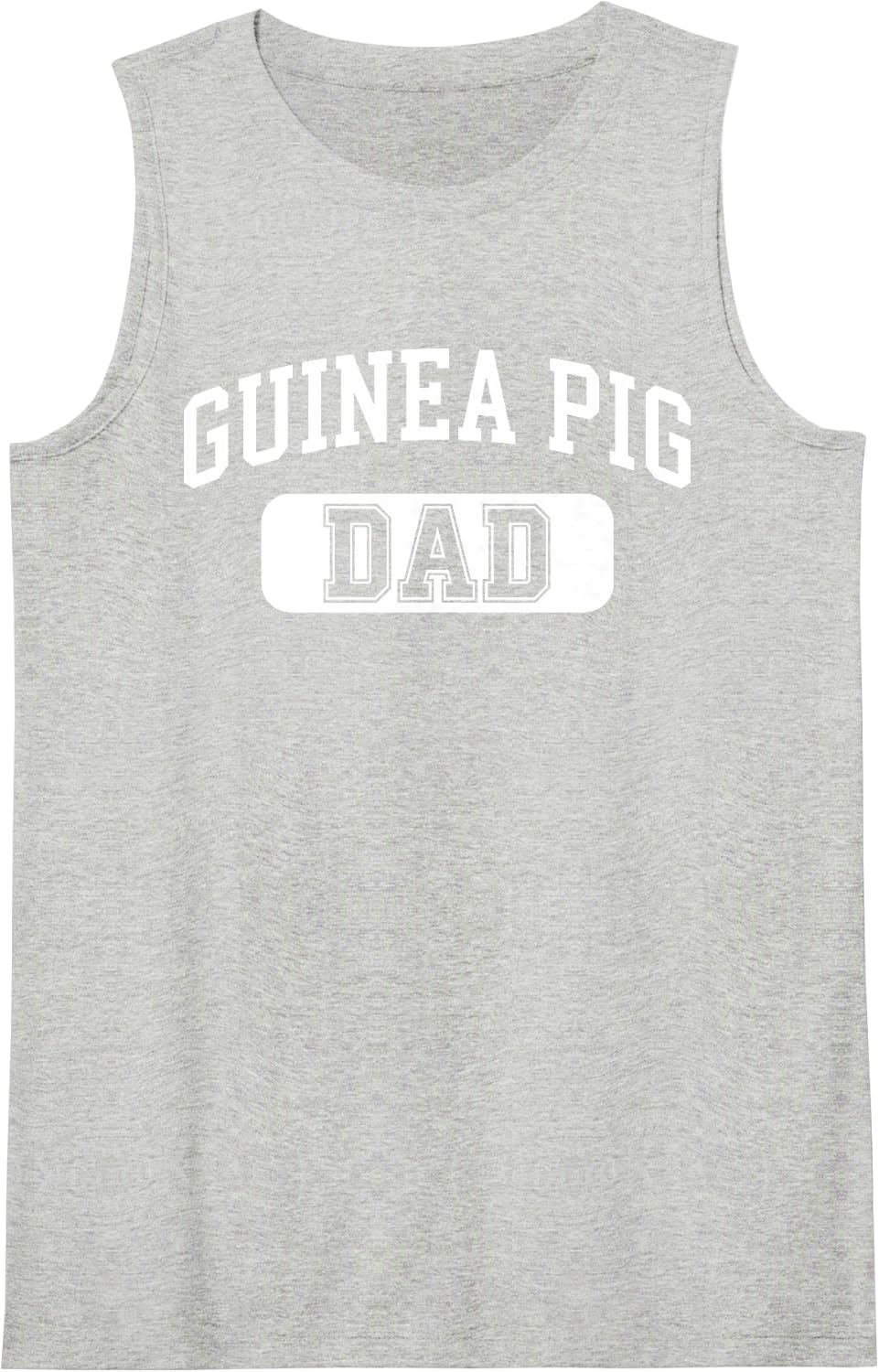 Guinea Pig Dad Design for Men Boys Dad Father Guinea Pig Dad Sleeveless Tank Top - Heather Grey
