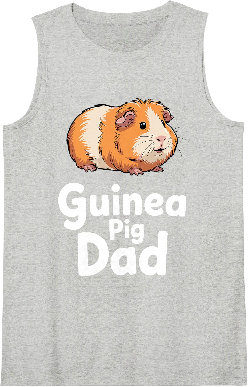 Guinea Pig Dad Costume for Men Boy Dad Father Guinea Pig Dad Sleeveless Tank Top - Heather Grey