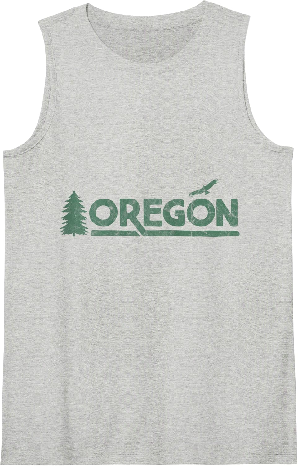 Retro Vintage Oregon Tank Top - Heather Grey