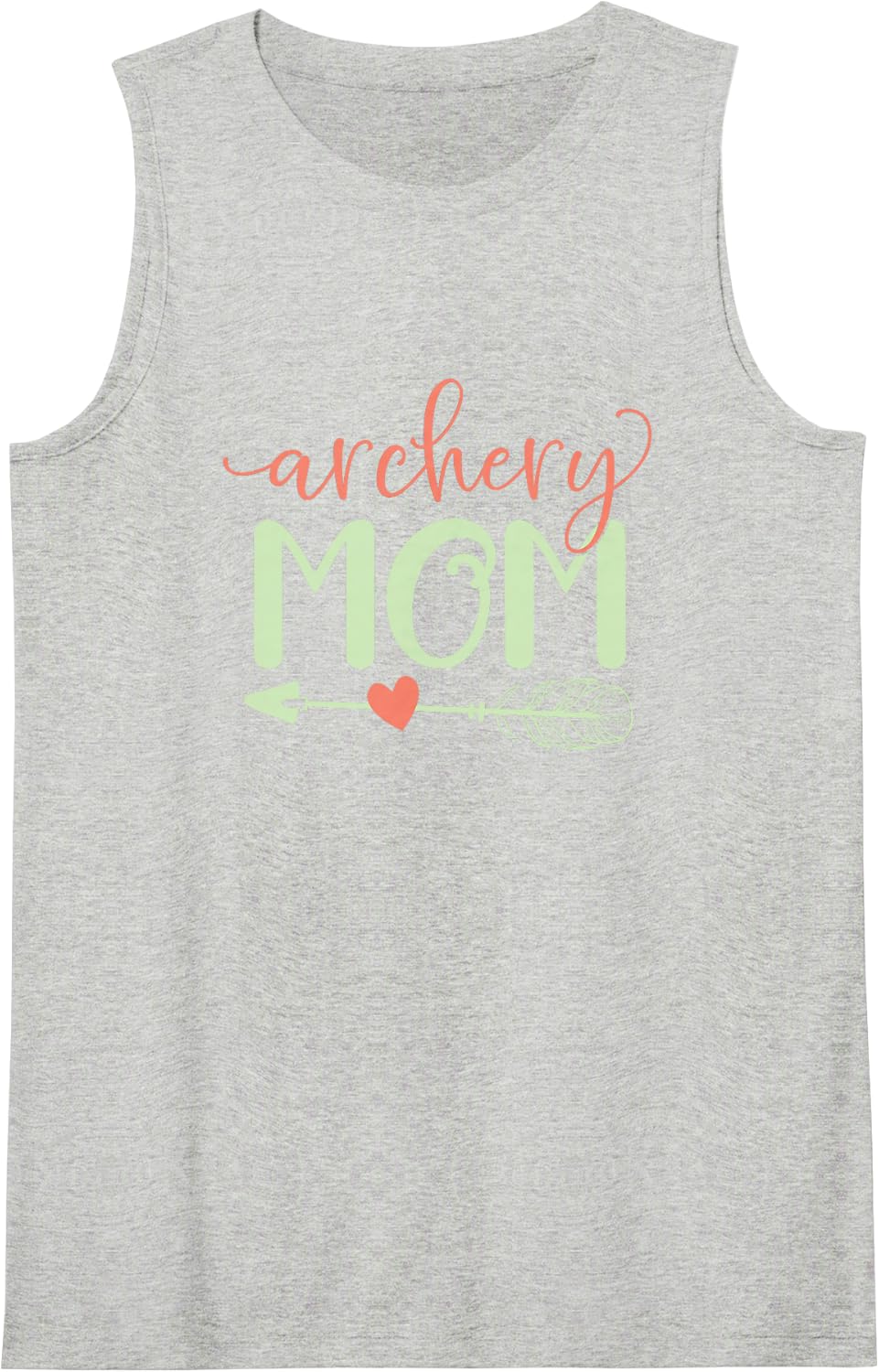 Archery Mom Archer Archery Gift Sleeveless Tank Top - Heather Grey