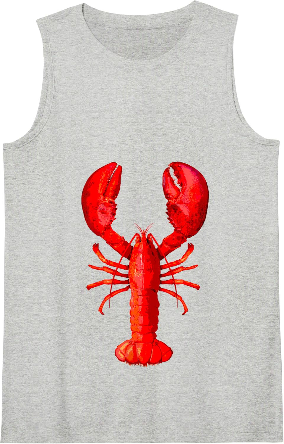 Lobster Tank Top - Heather Grey