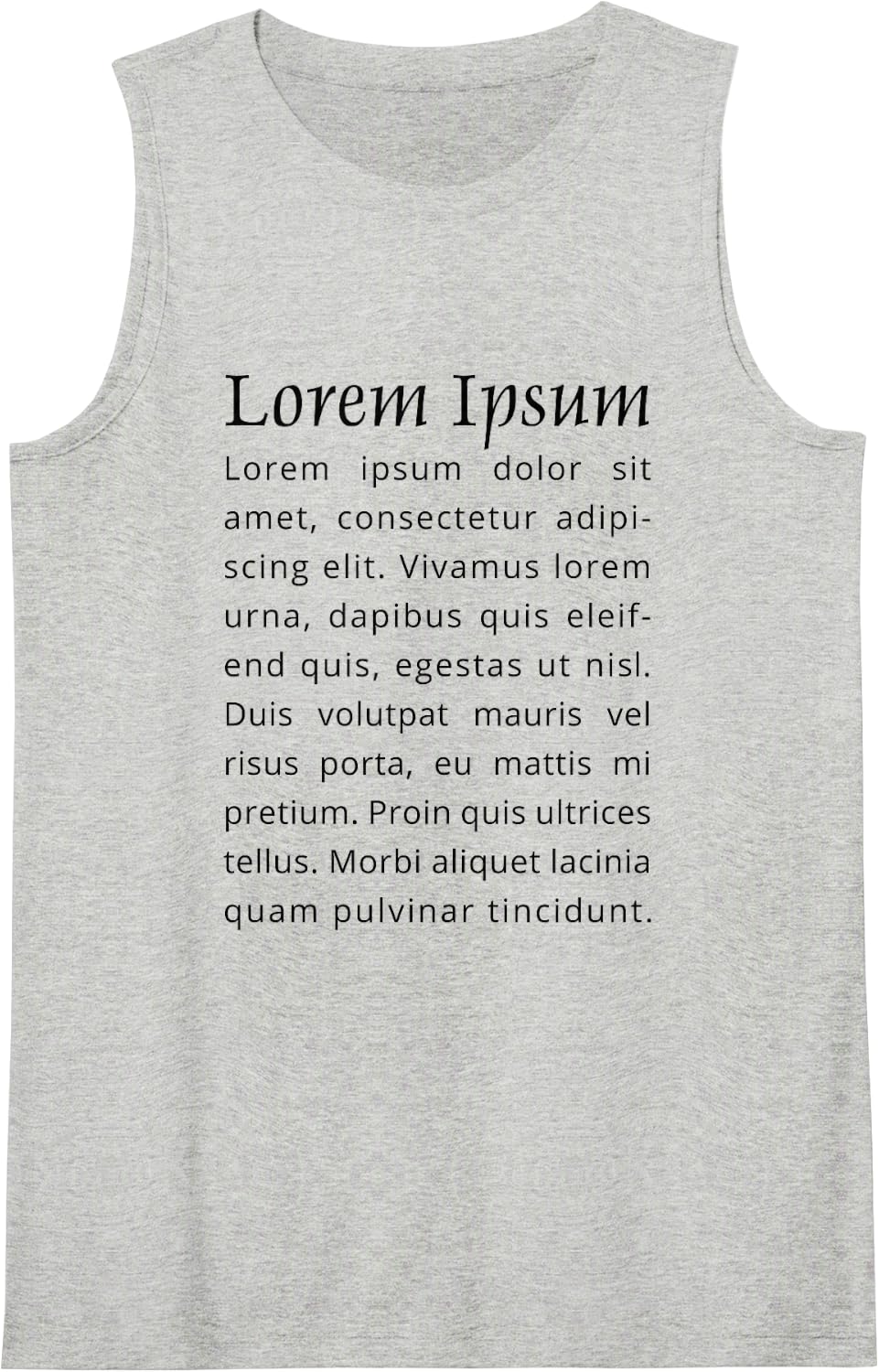 Lorem Ipsum Latin Placeholder Typewriter Geek Sleeveless Tank Top - Heather Grey