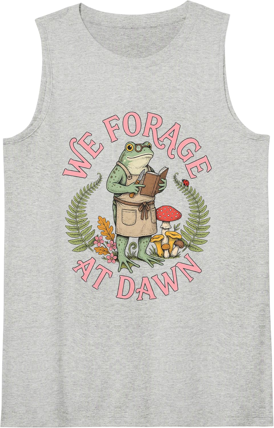 Urban Foraging City Wild Food Gathering Forager Crafting Sleeveless Tank Top - Heather Grey