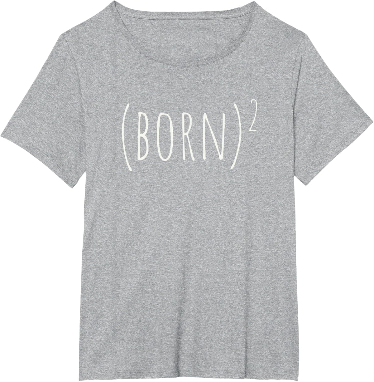BORN AGAIN BORN SQUARED John 3 3 EASTER T-Shirt - Heather Grey