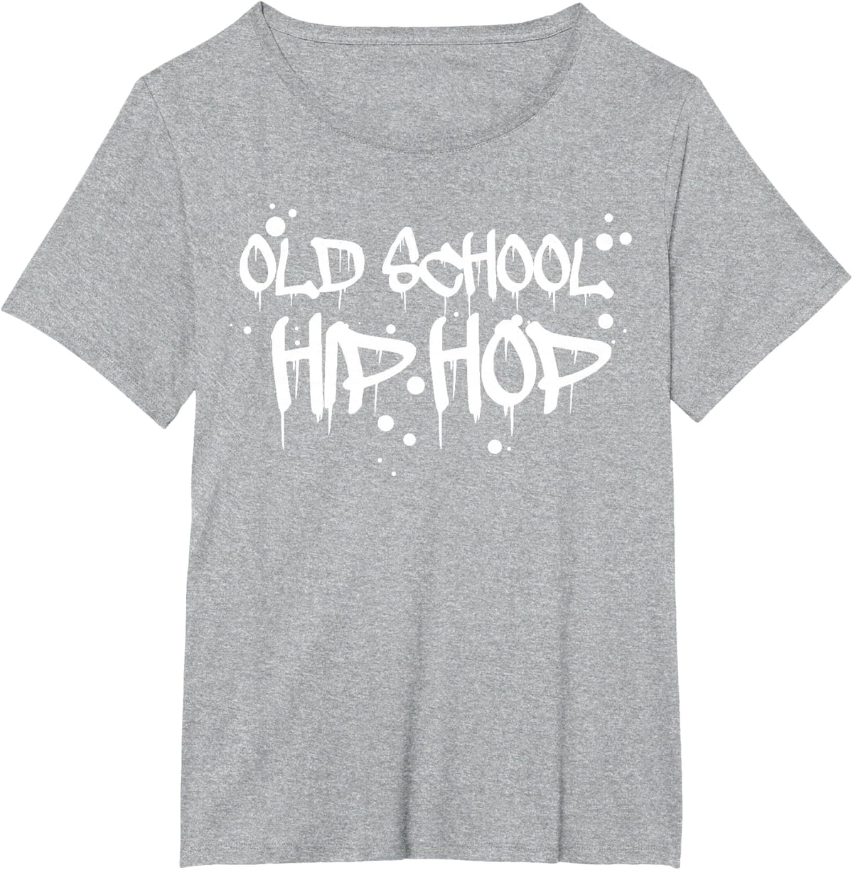 Old School 90's Hip Hop Music Graffiti T-Shirt - Heather Grey