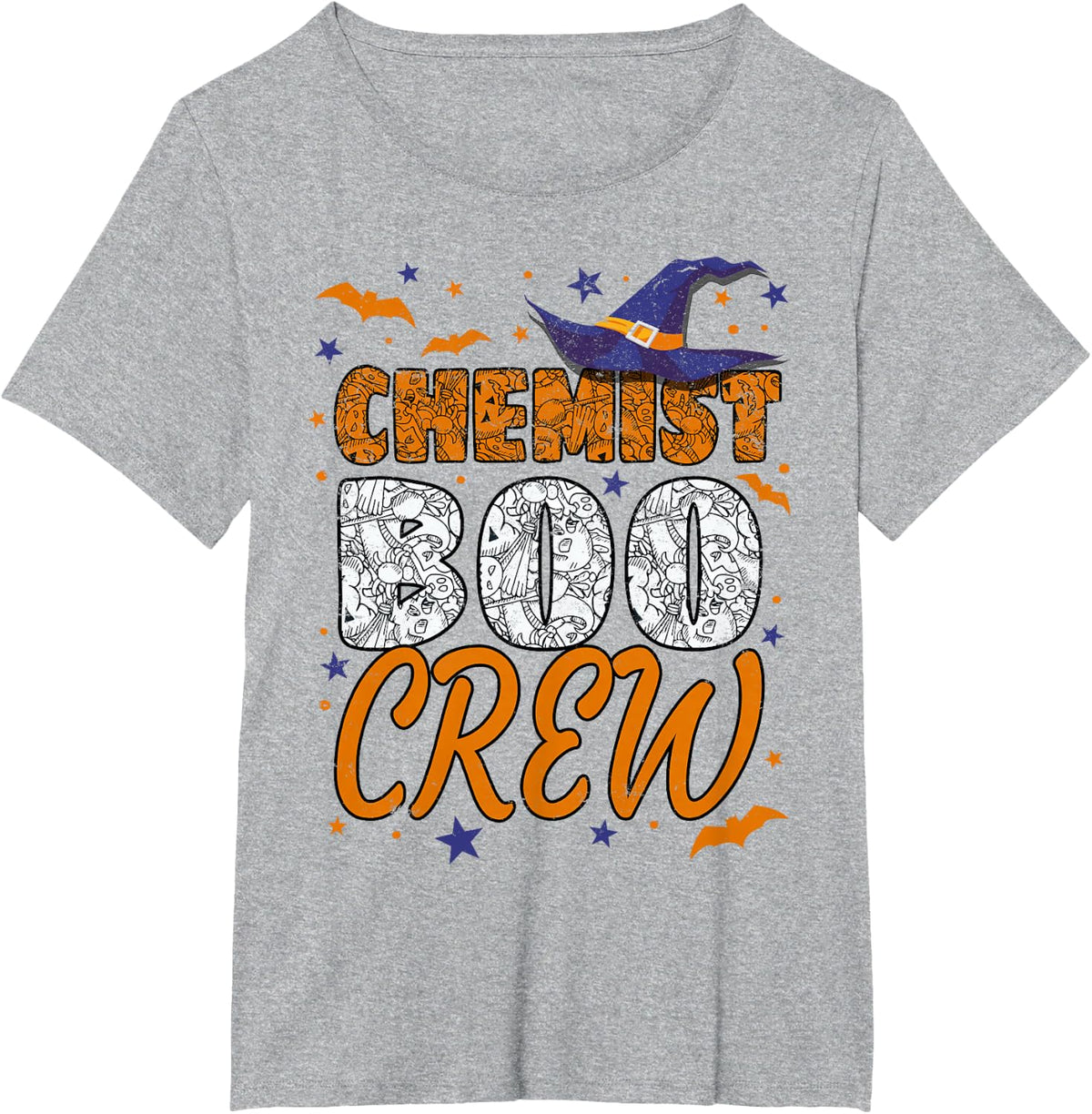 Chemist Boo Crew Halloween Pharmacist Matching T-Shirt - Heather Grey