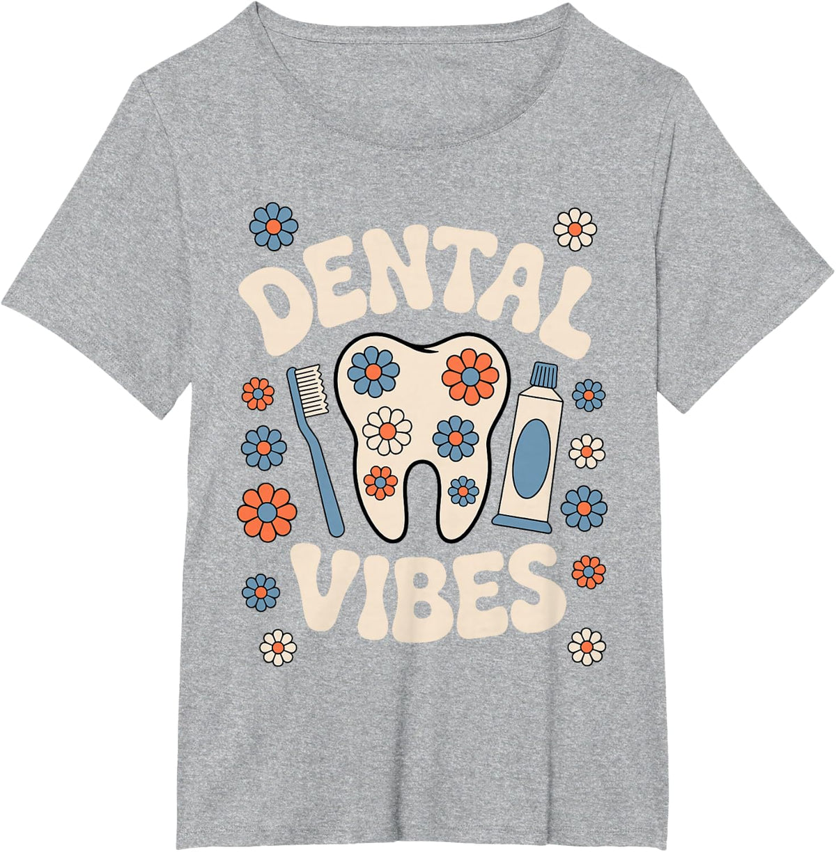 Dental Assistant Art for Men Women Kids Dental Assisting T-Shirt - Heather Grey