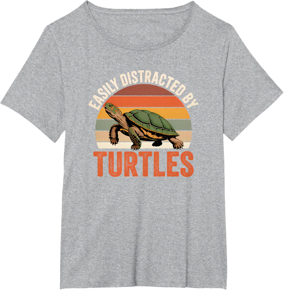 Turtle T-Shirt - Heather Grey