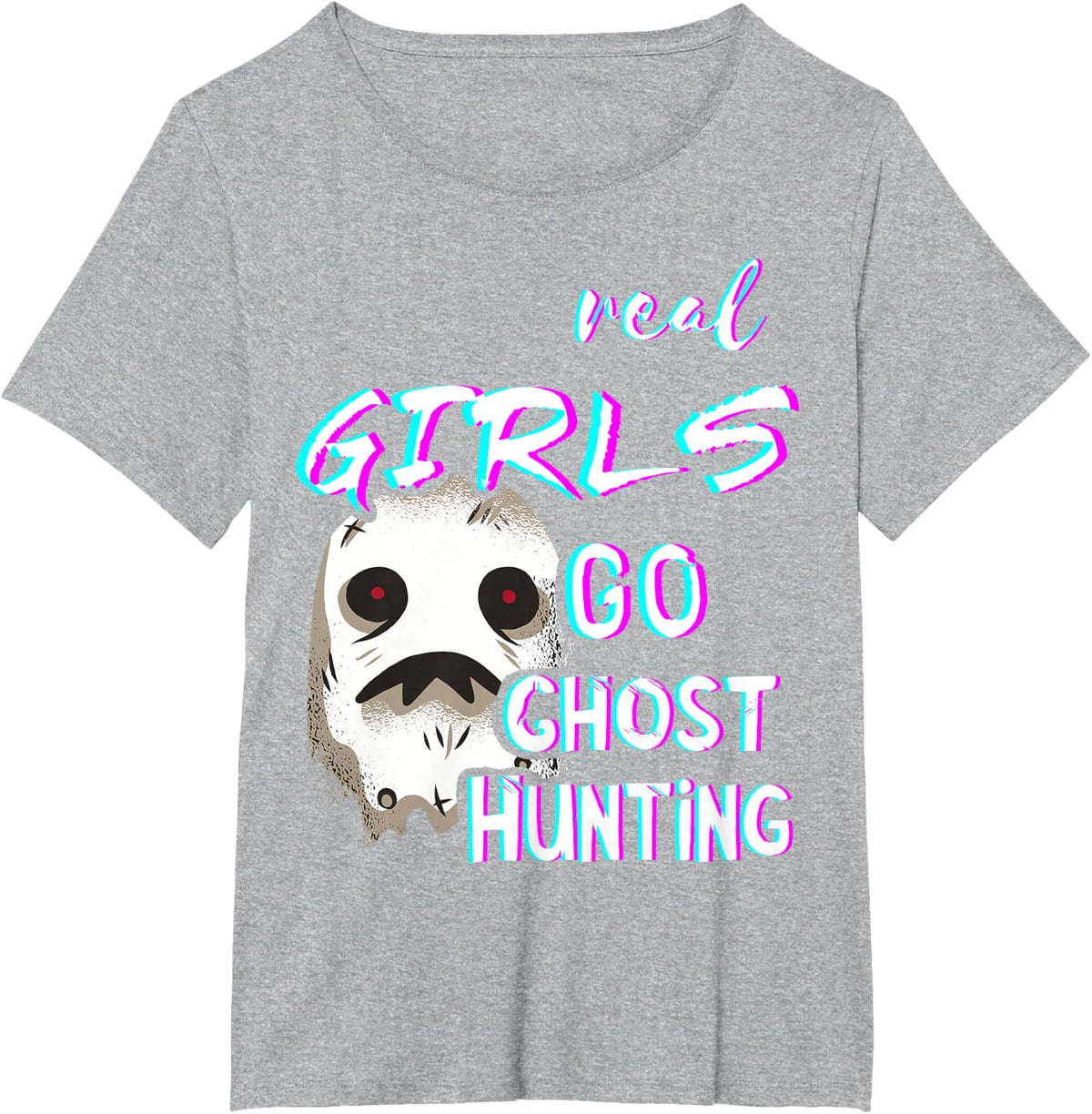 Ghost Girls Ghosts Hunting Paranormal Ghosts Hunters T-Shirt - Heather Grey