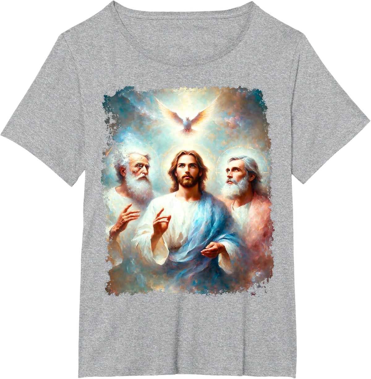 God The Father Holy Spirit Jesus Christ T-Shirt - Heather Grey