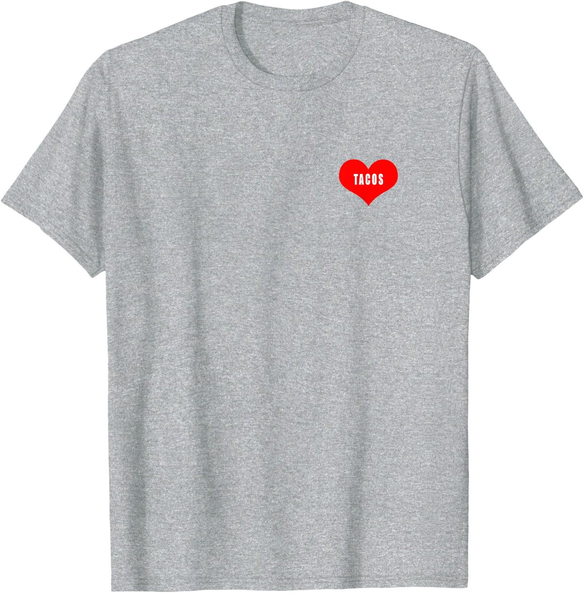 I Heart Tacos T-Shirt - Heather Grey