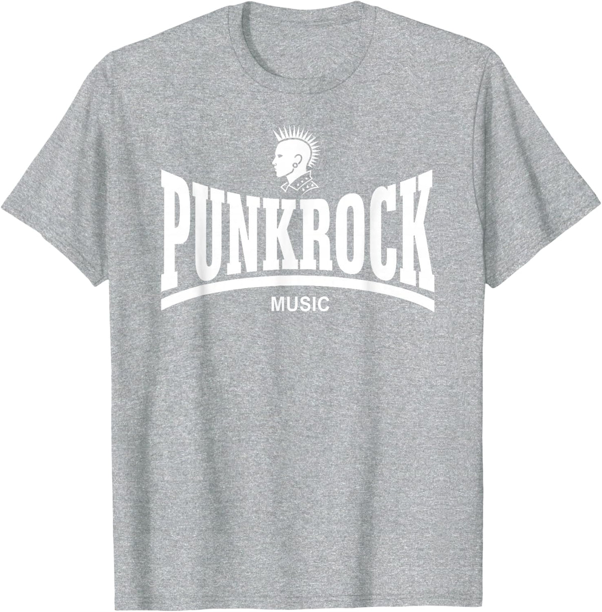 Punk Rock - Music T-Shirt - Heather Grey