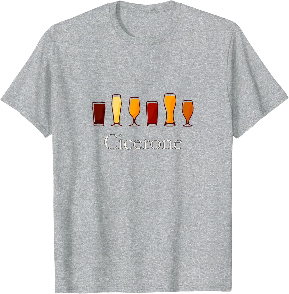 Cicerone Beer Sommelier for Craft Beer Drinking T-Shirt - Heather Grey