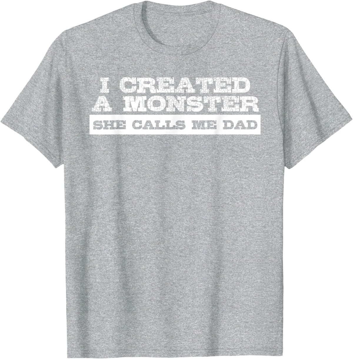 Funny Tshirt Gift for Dad from Daughter First Father's Day T-Shirt - Heather Grey