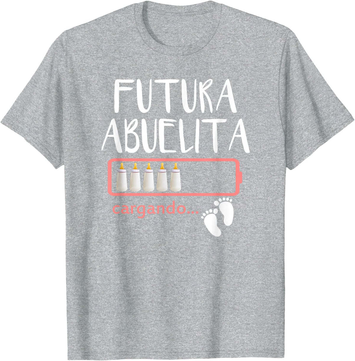 Futura Abuelita Spanish Pregnancy Announcement Grandma T-Shirt - Heather Grey