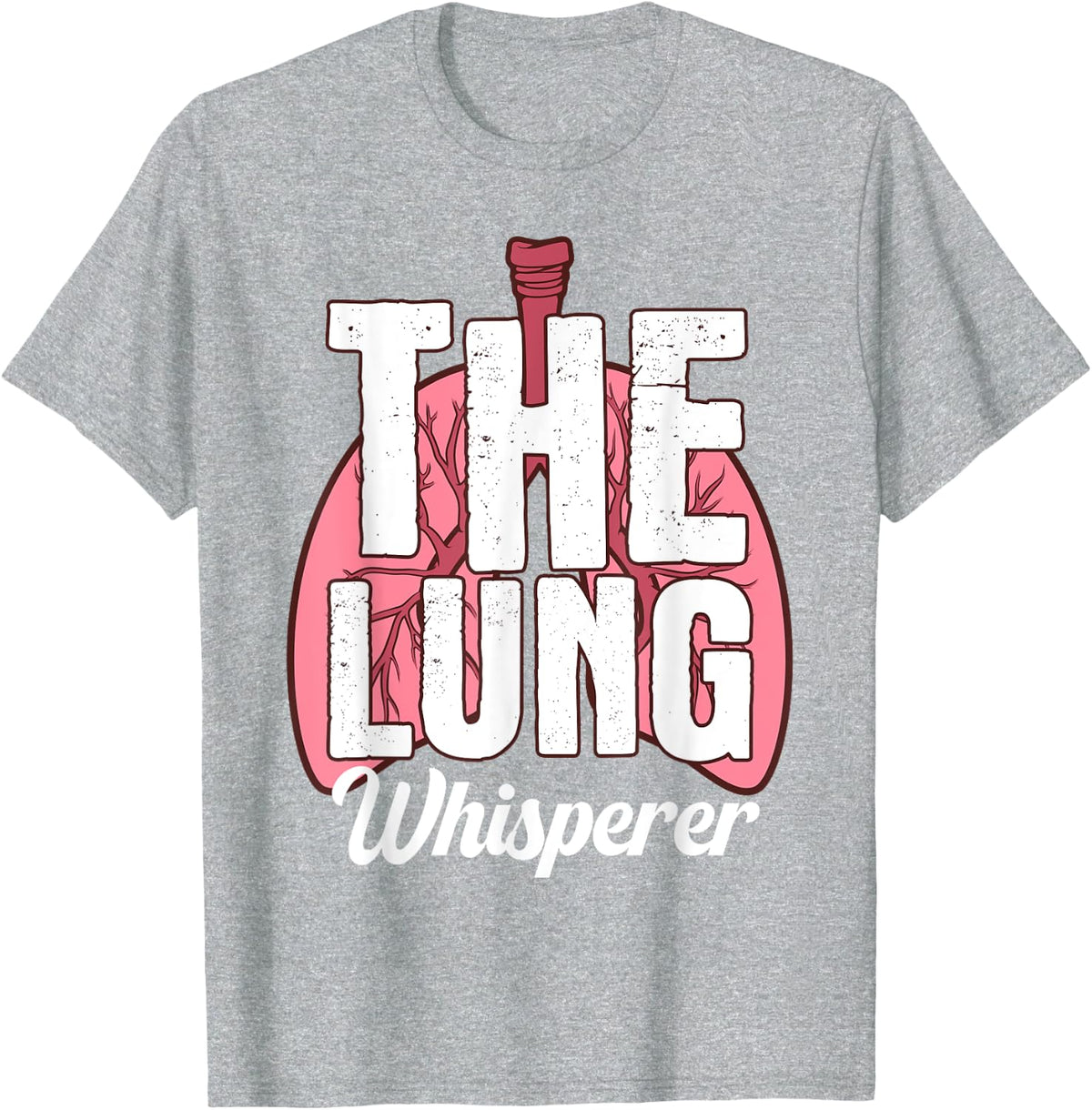 Cool Respiratory Therapy For Men Women Care Week Lung Doctor T-Shirt - Heather Grey