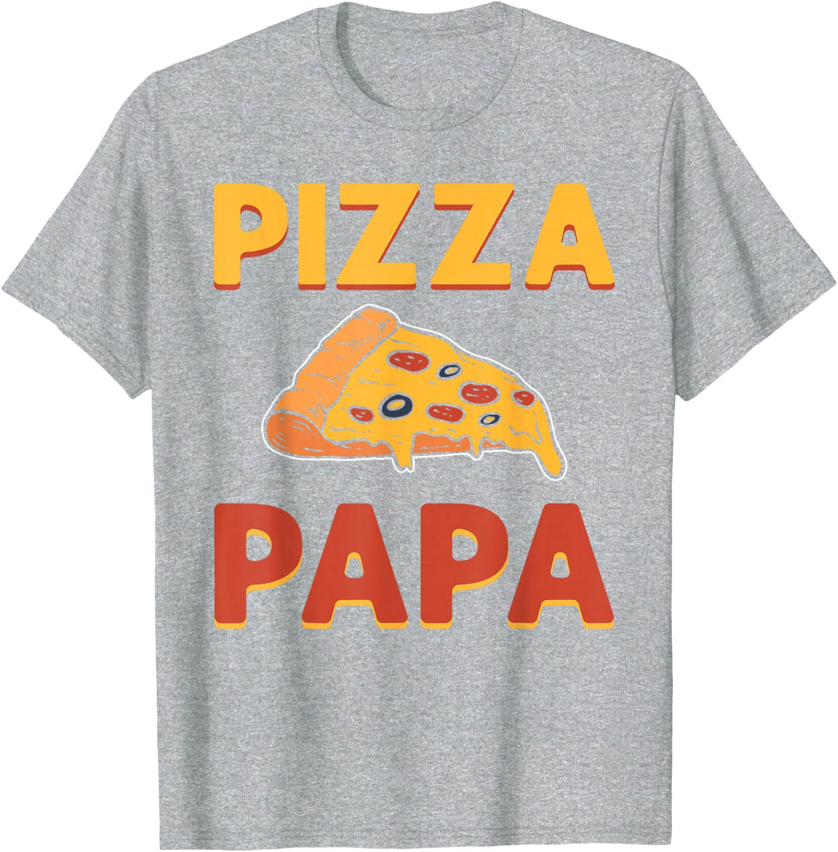 Pizza Papa. Pizza Expert. Pizza Maker. Pizza Making T-Shirt - Heather Grey