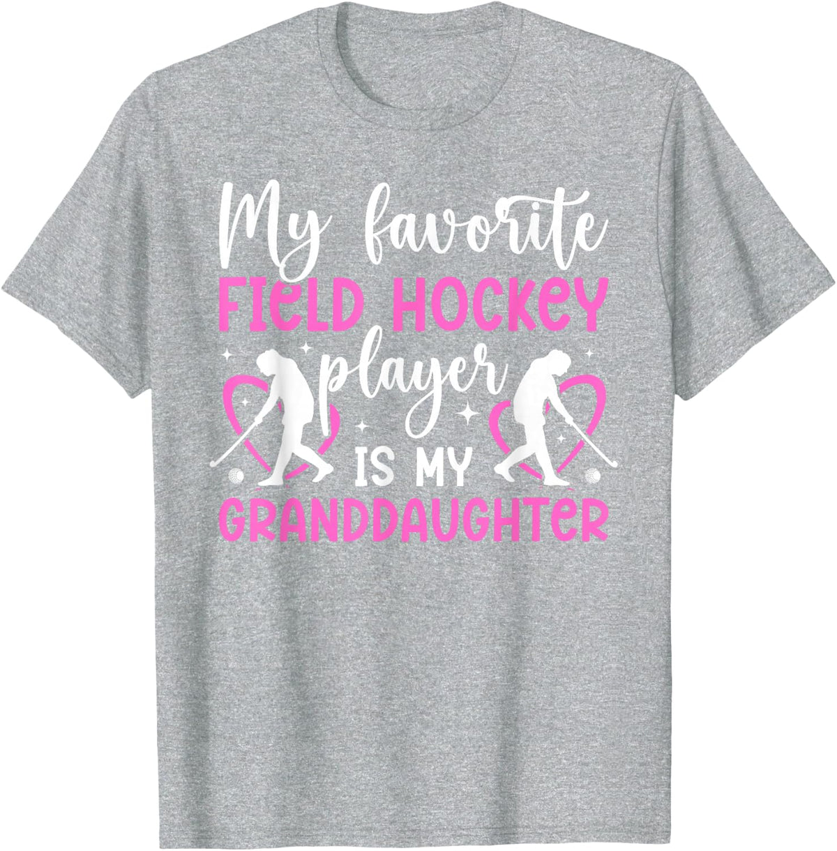 Field Hockey Nana Proud Nana Of A Field Hockey Player Nana T-Shirt - Heather Grey