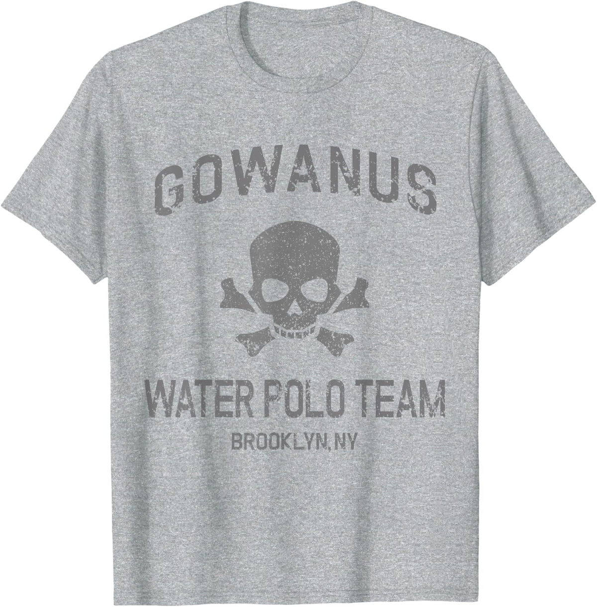 Gowanus Water Polo Team Brooklyn Funny Brooklynite Shirt T-Shirt - Heather Grey