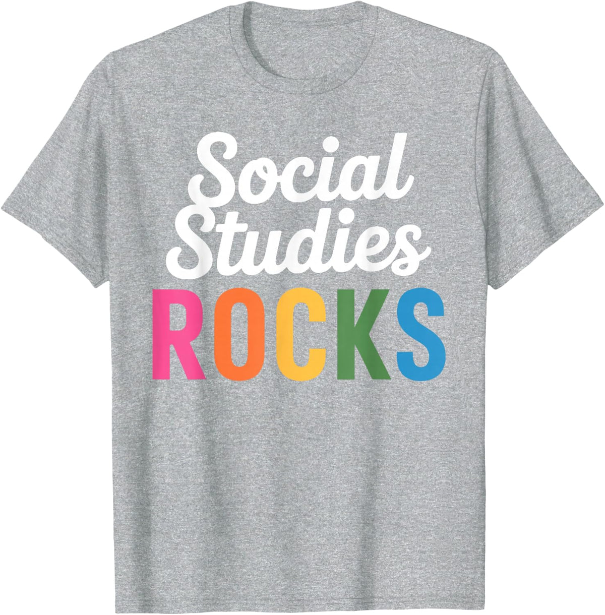 Social Studies Teacher Art for Men Women History Teacher T-Shirt - Heather Grey