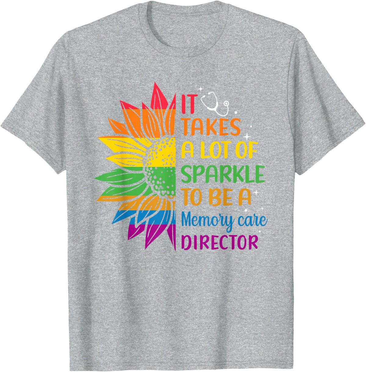 Head of Memory Care, Senior Nurse T-Shirt - Heather Grey