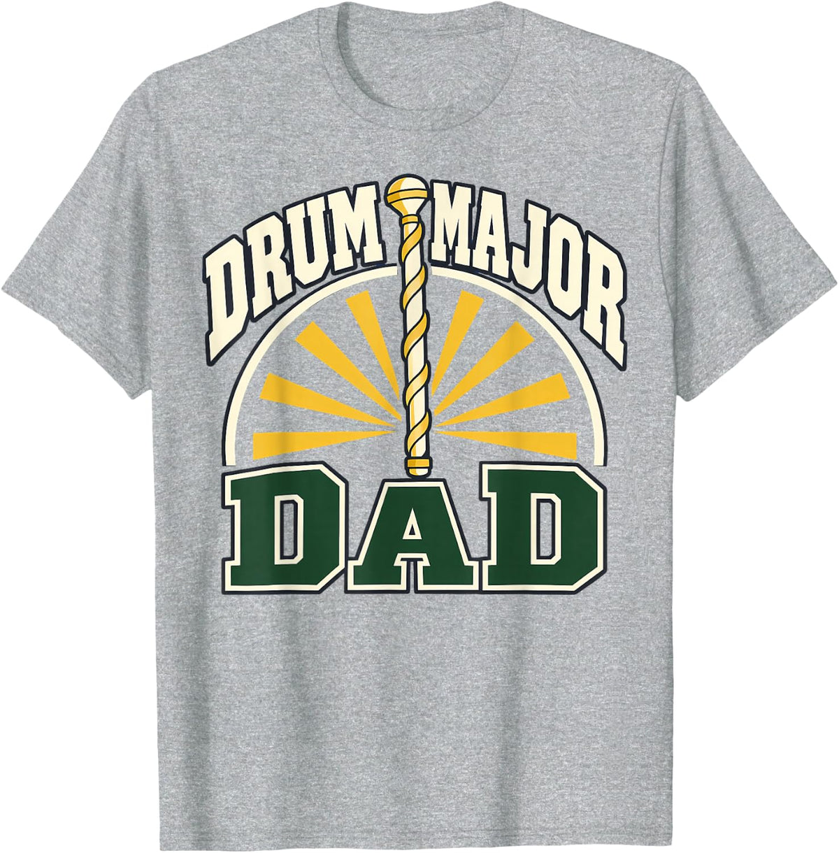 Marching Band Drum Major T-Shirt - Heather Grey